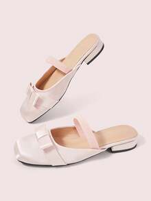 CUCCOO DOLLMOD Summer Big Bow Decoration, Sweet Style Sandals Shopping Date - Pink - View 4