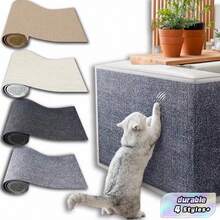 Baofeng 1pc Self-Adhesive Cat Scratching Mat For Walls, Carpets, Sofas & Furniture Protection, Peel&Stick Cat Scratch Pad Board, Anti-Scratch Carpet Cover Pet Scratch Training Toy, - one-size - View 19