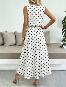 Women Long Dresses - 黑白2 - 查看 2