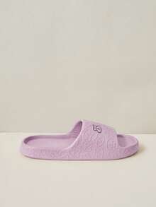 Cuccoo Ladies, Purple, Slippers, Cute Patterned Decoration. - Purple - View 5