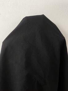 SHEIN LUNE 休閒女款夏季棉質珠飾蕾絲洋裝 - 黑色 - 查看 9
