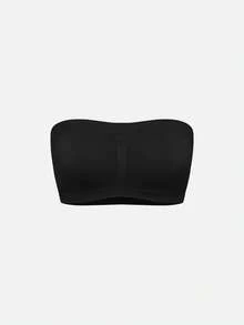 SHAPORA Conjunto De 5 Piezas De Sujetador De Tubo De Color Sólido Para Mujer - Multicolor - Ver 4