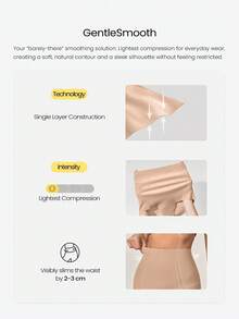 GLOWMODE 1 Pack Sculpt Fit High-Rise Waist Smoothing Effect Coverage Underwear Daily Casual - Khaki - View 2