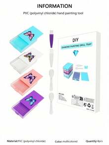 1 Set Diamond Art Trays With Shelf Kits For Adults, New Drawer Tray With Multi-Size Diamond Plate To Keep Diamonds Neatly Aligned Diamond Painting Accessories And Tools - Multicolor - View 24
