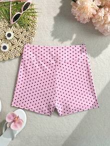 Swim Basics 夏季海灘游泳基礎款女式高腰緊身度假純色萬聖節商店慶祝 - 粉色 - 查看 4