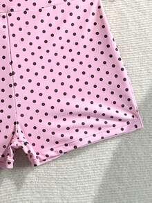 Swim Basics 夏季海灘游泳基礎款女式高腰緊身度假純色萬聖節商店慶祝 - 粉色 - 查看 7