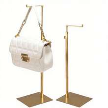 Stainless Steel Handbag Display Rack, Upgraded Adjustable Round Inner Bar, Gold/Silver Color Options, Multi-Functional Display For Bags / Hats / Jewelry, Suitable For Home / Boutique, Rust-Proof And Durable, Easy To Install. - multicolor - View 6