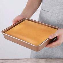 Ancient Rectangular Cake Mold, 1 Piece, Thick Carbon Steel Baking Dish, Non-Stick - Multicolor - View 2