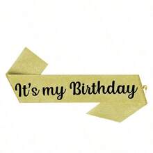 1件/2件組 生日披肩緞帶 It's My Birthday 皇冠頭飾 水鑽生日髮箍 附大頭針 生日披肩與皇冠緞帶 適用生日派對舞會裝飾 新娘皇冠 - 多色 - 查看 19