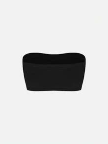 SHAPORA Conjunto De 5 Piezas De Sujetador De Tubo De Color Sólido Para Mujer - Multicolor - Ver 5
