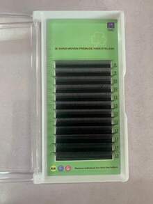 1PC Glamlash 12Rows C/D/L/LU/M W Shape Eyelash Extension 0.07mm 3D Premade Volume Fan Lashes W Style Lashes Faux Mink Volume Lashes Natural Eyelash Lash Clusters, Eyelash Clusters, Individual Eyelashes, Lashes, Fake Lashes - Black - View 13
