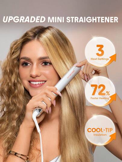 SHEGLAM HAIR Plancha de pelo mini Travel Buddy Pro, nueva versión mejorada, 2 en 1: alisa y riza el cabello. Plancha pequeña para cabello corto, rizos y flequillo. Punta fría al tacto mejorada y calentamiento un 72 % más rápido. Calentamiento a 170 °C en 60 segundos. Brillo y protección mejorados. 3 ajustes de temperatura para todo tipo de cabello. Enchufe estadounidense. Cumpleaños Regalo Rosa Constituir Playa Escuela Festivales Cuidado del cabello Y2K Artículos esenciales para viajar Crucero Vacaciones Verano Voltaje universal Accesorios para el cabello Accesorios para mujer Cepillo para el cabello