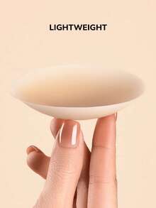 LUVLETTE Reusable Sticky Adhesive Silicone No Show Nipple Covers-A Good Choice For Slim-Fitting T-Shirts Wedding Bra - Cinnamon - View 7