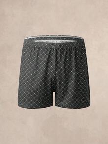 EverLounge Men's Boxers Shorts All‑Over Rhombus Polka Dot Pattern Lounge Wear, Relaxed Daily Intimate Bottoms - Multicolor - View 1