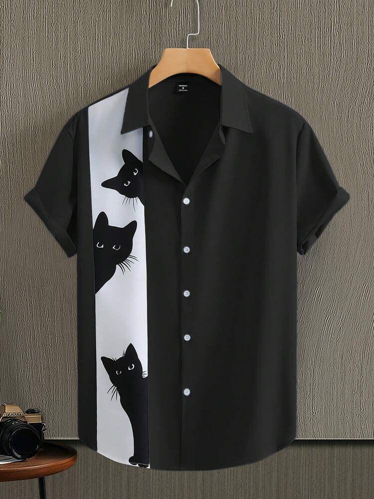 cat dress shirt Handsome Cat' Dress Shirt  Pepper Fan Club