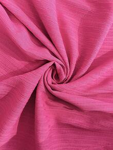 BrightlyHer Plus Size Magenta Dress Long Casual Vacation Summer Spring Clothing Beach Outfits For Women - Hot Pink - View 8