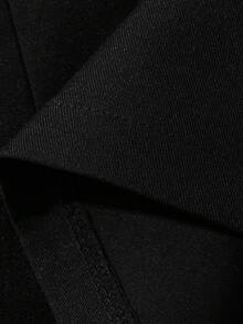 DAZY Rok Lipit Warna Polos Serbaguna Kasual Musim Panas untuk Wanita - Hitam - View 6