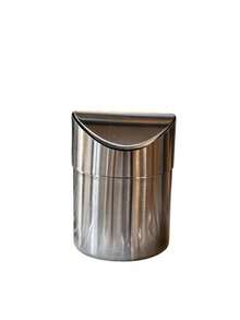 1pc Stainless Steel Desktop Trash Can With Flip Lid, Mini Swing Top Garbage Bin For Car, Office, Bathroom, Stylish Compact Waste Basket For Home, Office, Desk, Coffee Table, Living Room, Study - multicolor - View 12