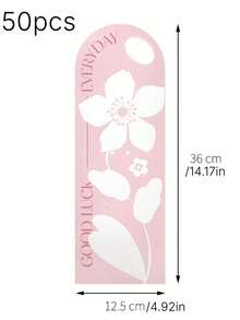 50 PCS Fresh Flower Cards - Valentine's Day Single Flower Box - Handheld Flower Cards, DIY Floral Arrangement Box - Wholesale Flower Handheld Cards For Florists - Women's Single Party - Flower Decoration Cards - Wedding Gift Giving Party, Women' - multicolor - View 13