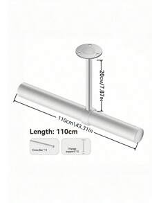 Thickened Stainless Steel Drying Rack, Rustproof Windproof Multi-Purpose Hanger & Towel Bar, Storage Rod For Wardrobe, Bathroom And Balcony - multicolor - View 4