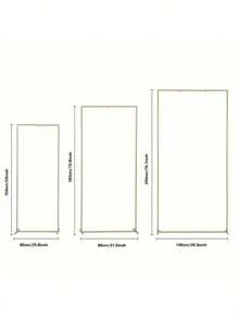 Metal Arch Back Support, Gold Wedding Arch Stand, Birthday Party Ceremony, Square And Rectangular Frames, Outdoor And Indoor Celebration Decorations - Gold - View 2