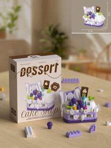 Set 12 Buah, Lebih dari 1700 Balok, Dekorasi Meja Pesta Bertema Makanan Penutup, Set Mainan Balok Bangunan Anak-anak, Perakitan Puzzle, Gaya Lucu dan Manis, Merupakan Hadiah Liburan Ideal untuk Teman - MultiWarna - View 17