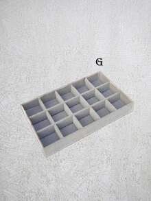 8件/1套珠寶收納盤，適用於項鍊、手鍊、戒指、耳環、口紅、指甲油、髮夾、手錶、眼影，適合梳妝台、珠寶架、臥室，萬聖節化妝收納盤，送給朋友和愛人的理想禮物 - 彩色 - 查看 14