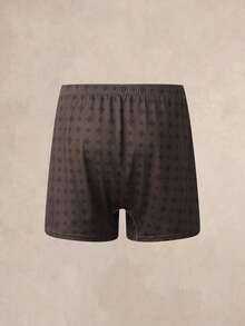 EverLounge Men's Boxers Shorts All‑Over Rhombus Pattern Lounge Wear, Relaxed Daily Intimate Bottoms - Multicolor - View 2