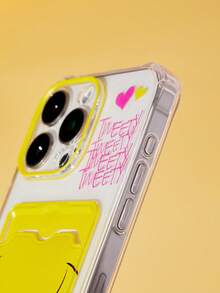 LOONEY TUNES X SHEIN Funda de teléfono de moda con estampado de dibujos animados envuelta en tarjeta - transparente - Ver 6