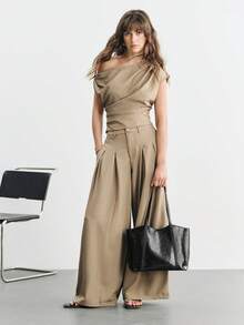 SHECARRY Bolso tote de moda y simple para mujer, bolso de hombro negro exquisito de gran capacidad, adecuado para mujeres, madres, profesoras, uso diario, ir al trabajo, compras, viajes y combinaciones - Negro - Ver 8