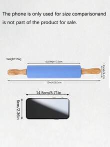 1pc Large Size Wooden Rolling Pin Pasta Dough Roller Home Use Kitchen Tool For Ing Dumpling Skin And Noodles Tough Heart - Multicolor - View 4