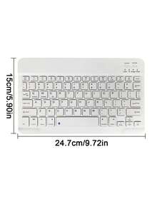 Teckwe Wireless Keyboard Case Compatible With Ipad,Detachable Leather Protective Cover With Pencil Slot,Auto Sleep/Wake Function, Removable WirelessBluetooth Keyboard With 150mAh Battery, Slim &Lightweight Stand Case Light Gray - View 9