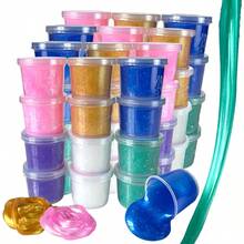 MINKOJA Kit de Slime Galaxia, Calendario de Adviento de Slime, Recuerdos de Fiesta para Niños, No Pegajoso, Alivio del Estrés y la Ansiedad, Juguete de Lodo Super Suave, Juguete de Lodo Suave Mini Slime a Granel para Niños y Niñas, Rellenos de Cumpleaños, Recompensa de Aula, Alivio del Estrés, Bolsas de Regalos - Seis colores - Ver 11