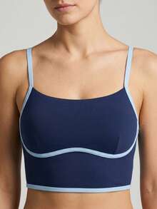 TOP SPORTS WOMEN WITH ALMOHADILLAS FOR GREATER COMFORT - Blue - View 2