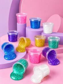 MINKOJA Kit de Slime Galaxia, Calendario de Adviento de Slime, Recuerdos de Fiesta para Niños, No Pegajoso, Alivio del Estrés y la Ansiedad, Juguete de Lodo Super Suave, Juguete de Lodo Suave Mini Slime a Granel para Niños y Niñas, Rellenos de Cumpleaños, Recompensa de Aula, Alivio del Estrés, Bolsas de Regalos - Seis colores - Ver 2
