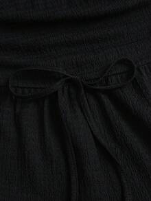 Sweetra Frühling Sommer Mode Design Camisole Tank Top Lässig Basic Minimalistisch Sportlich Strick Bequem Jumpsuit Urlaub Schwarz - Schwarz - Übersicht 4