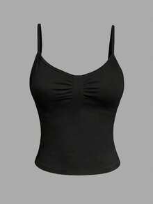 INAWLY 3 piezas Camiseta de tirantes casual versátil de unicolor - Multicolor - Ver 3