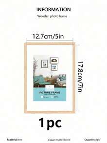 3/2/1件装木质相框，适用于照片墙，尺寸可选10x15、15x20、20x25英寸，A4尺寸，木质彩色相框支架，可用于照片装饰、纪念礼品 - 彩色 - 查看 28
