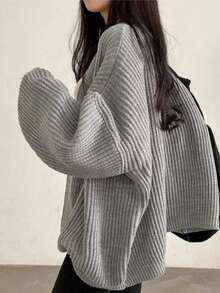 Cardigan De Mujer - Grey - View 2