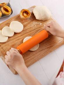 1pc Large Size Wooden Rolling Pin Pasta Dough Roller Home Use Kitchen Tool For Ing Dumpling Skin And Noodles Tough Heart - Multicolor - View 5