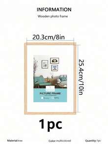 3/2/1件装木质相框，适用于照片墙，尺寸可选10x15、15x20、20x25英寸，A4尺寸，木质彩色相框支架，可用于照片装饰、纪念礼品 - 彩色 - 查看 21
