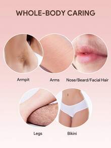 JMMO 4 In 1 Women Electric Body Hair Trimmer Kit, USB Rechargeable Waterproof Bikini Shaver, Multi Heads Facial Nose Eyebrow Leg Underarm Hair Removal Razor For Summer Home Travel Grooming - White - View 5