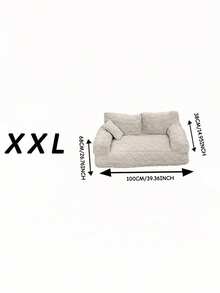 Sofá para mascotas para todas las estaciones - Cama para gatos y perros - Lavable - Nuevo producto talla grande vendido - Multifuncional. - Beis - Ver 10