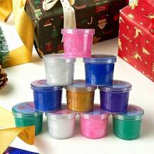 MINKOJA Kit de Slime Galaxia, Calendario de Adviento de Slime, Recuerdos de Fiesta para Niños, No Pegajoso, Alivio del Estrés y la Ansiedad, Juguete de Lodo Super Suave, Juguete de Lodo Suave Mini Slime a Granel para Niños y Niñas, Rellenos de Cumpleaños, Recompensa de Aula, Alivio del Estrés, Bolsas de Regalos - Seis colores - Ver 7