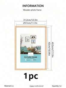 3/2/1件装木质相框，适用于照片墙，尺寸可选10x15、15x20、20x25英寸，A4尺寸，木质彩色相框支架，可用于照片装饰、纪念礼品 - 彩色 - 查看 15