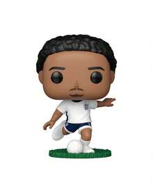 Funko 1 قطعة مجسم فينيل POP لكرة القدم مايلز لويس-سكيلي إنجلترا رقم 91، نموذج كرة قدم قابل للجمع بحجم 16.5 سم مع علبة، زينة عرض لمعجب الفريق الوطني للمكتب والرف - متعدد الألوان - مشاهدة 6