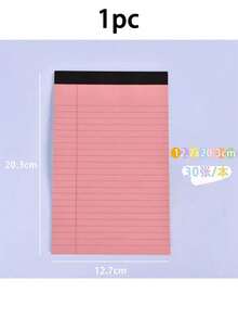 5-Inch X 8-Inch Color Small Legal Pad, Notebook With Tear-Off Edges, Lined Paper, 30 Sheets, Suitable For School, Office, And Home To-Do List Notebook - A5 - View 10