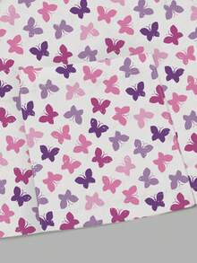 TaskEZ Floral White Butterfly Pattern Scrub Jacket, Autumn Fashion Cardigan With Ear Loop Design Women Nurse Uniform Top Healthcare Work Maid Police Officer - Multicolor - View 5