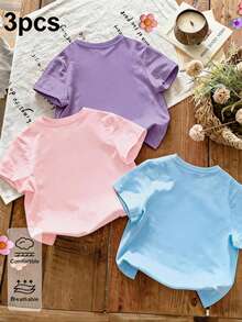 Young Girls T-Shirts - Cream - View 2