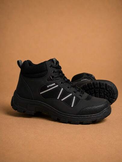 Botas Outdoor Hombre Antiderrapantes para Senderismo y Trabajo, Botas outdoor para hombre con diseño resistente y moderno, ideales para senderismo, camping, trabajo y uso diario.